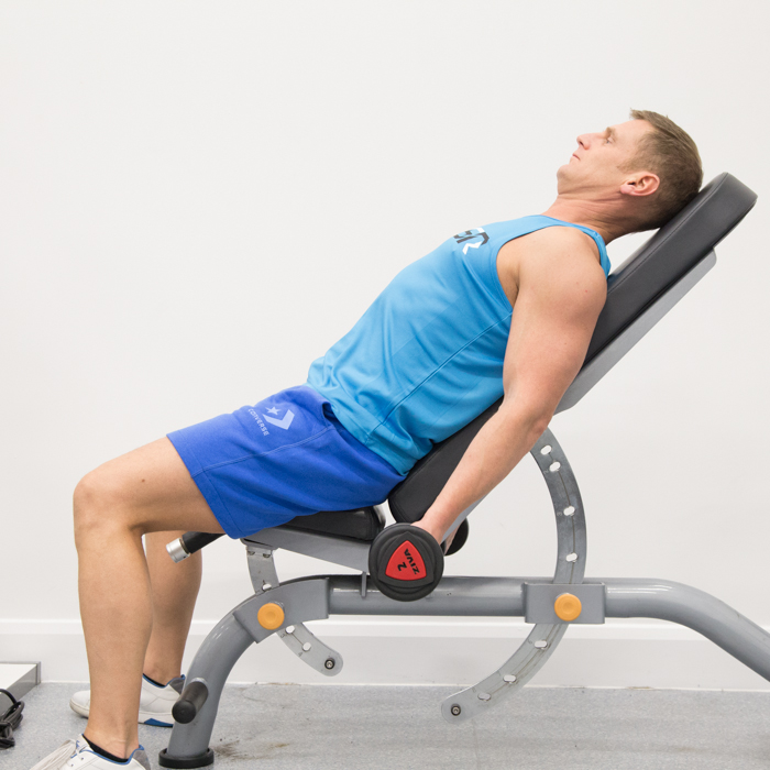 incline dumbbell curl